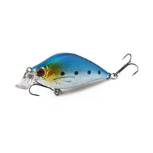 60mm 8.4g artificial baixo iscas de pesca 3d olho peixe plástico duro manivela laser isca reflexiva falso iscas yg031