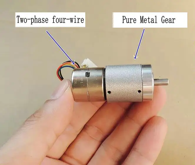 Четырехпроводной двухфазный шаговый двигатели с планетарный редуктор двигателя 22 мм (чистый Metal Gear)