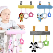 Милая детская погремушка-погремушка для младенцев, набор игрушек в виде спиральной кровати и коляски, подвесная кроватка-колокольчик, детское полотенце, Обучающие погремушки, скидка 30