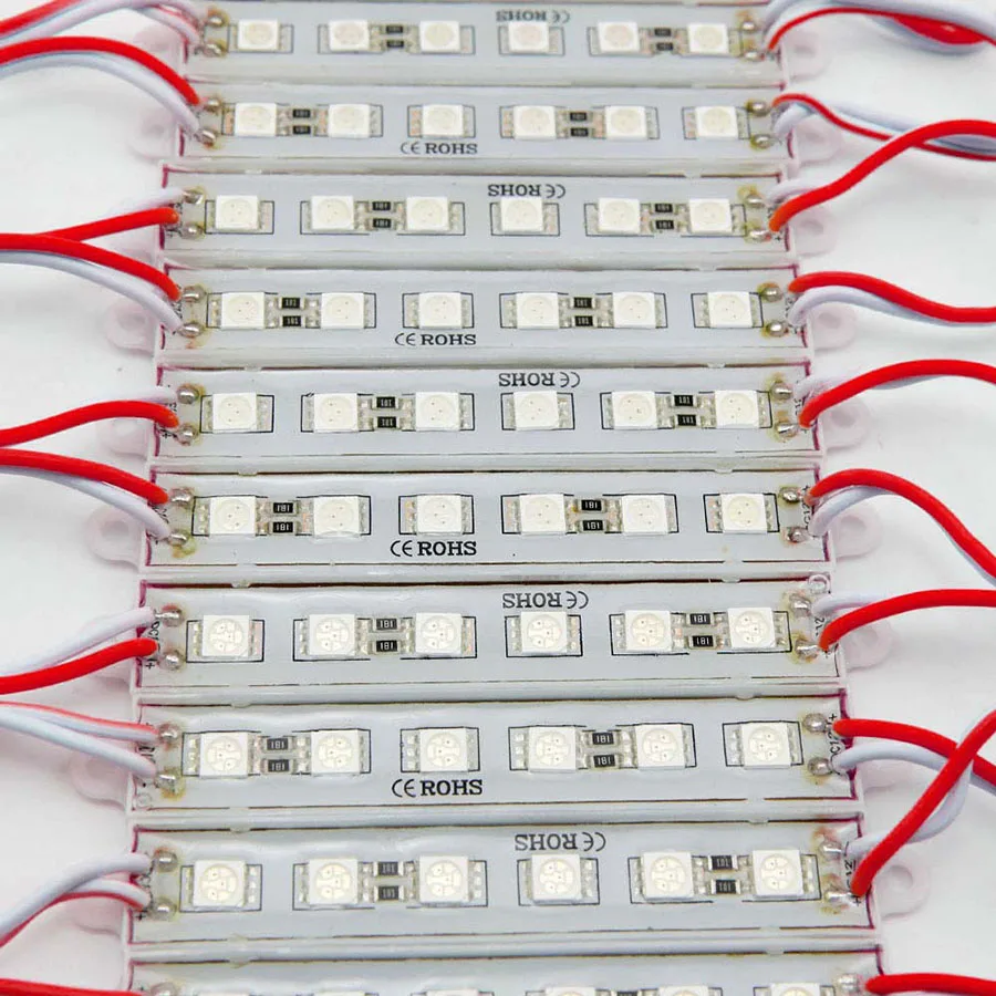 20 шт. SMD 5054 светодиодный модуль света 6 светодиодный s DC12V Водонепроницаемый супер яркий реклама свет Billboard Подсветка модуль лампы + пульт