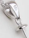 DIY Аксессуары S925 серебро кулон держатель классический больше жемчуг кулон Ювелирные изделия Поиск и Компоненты 20 шт./лот - Цвет: Silver