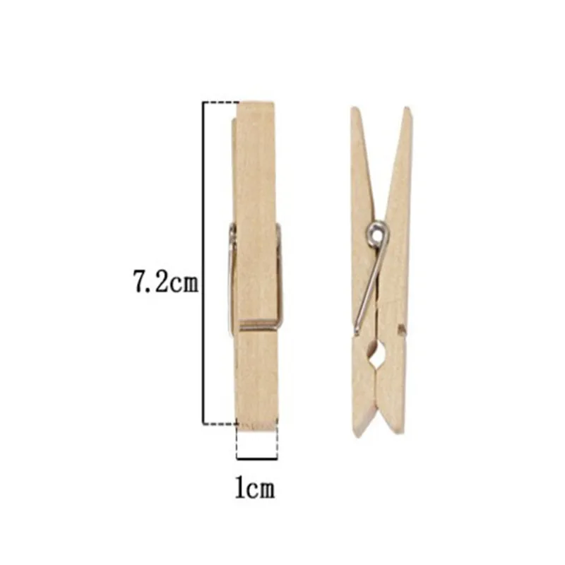 

7.2*1CM Large Log Clip Handmade Craft Decoration Photo Clip Clothespin Craft Decoration Nail Home Office DIY Toy