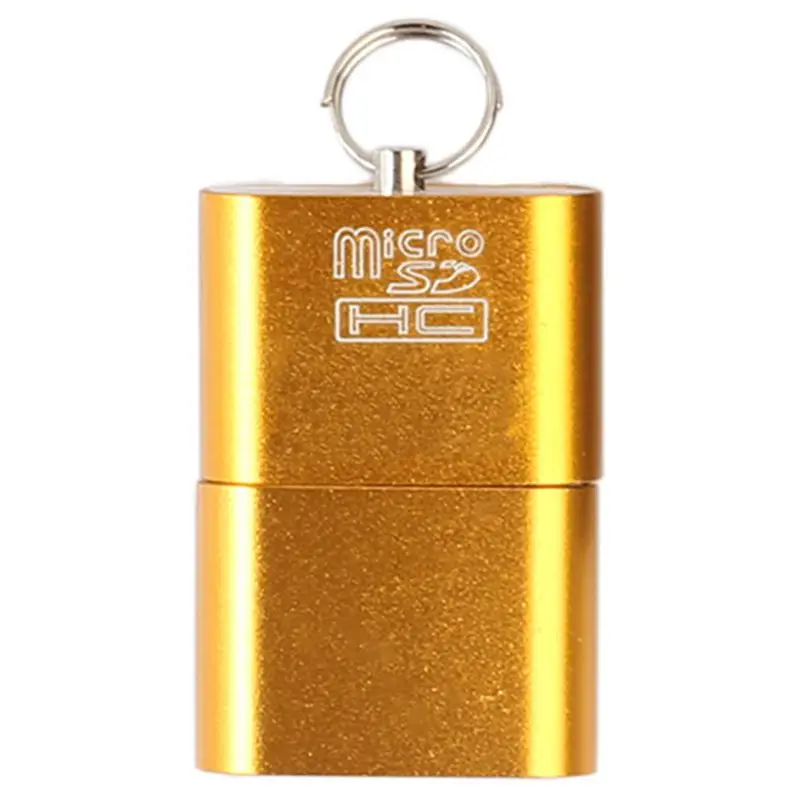 

Aluminum USB 2.0 Portable Memory Card Reader Adapter for Micro-SD Card / TF Card Reader Adapter