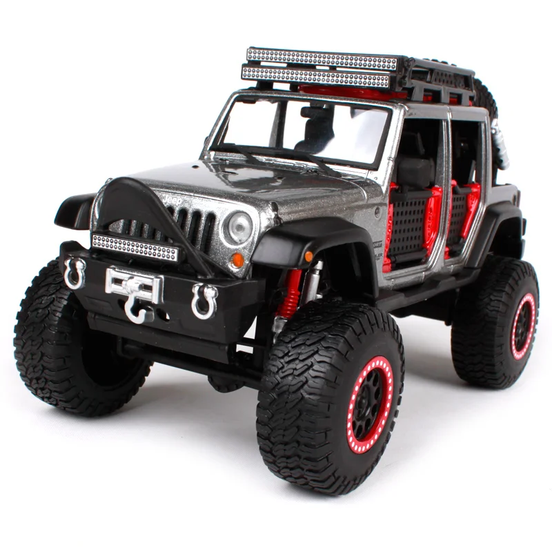 Maisto 1:24 jeep wrangler unlimited желтый серо-коричневый серебряные автомобиля литья под давлением модели автомобиля motorcar версия для мужчин 32523