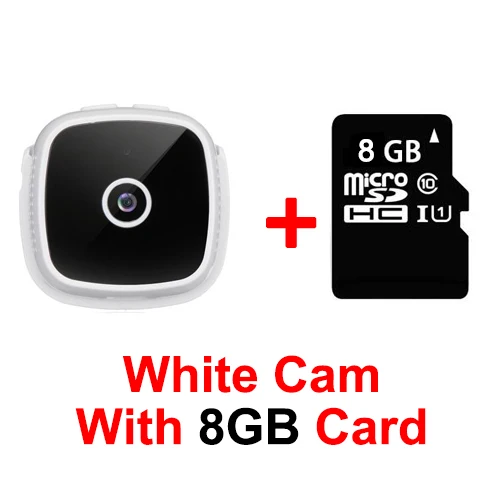 Sovawin мини-камера C9 DV Micro 1080P HD уличная инфракрасная камера ночного видения маленькая Автомобильная спортивная видеокамера с функцией обнаружения движения, портативная камера - Цвет: White With 8GB
