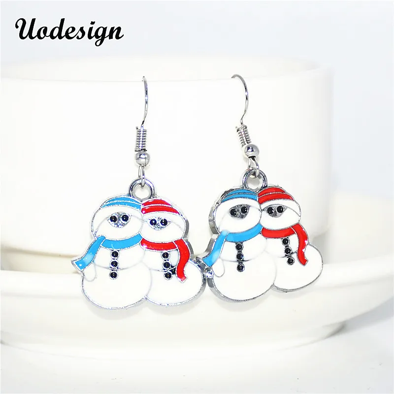 Uodesign New Fashion Women Santa Claus Snowman lovely Tree Bell Christmas Jewelry Earring For Gift | Украшения и аксессуары
