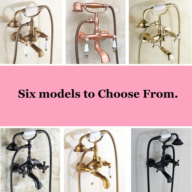 Wall Mounted Bathtub Faucets Bathroom Shower Faucet Clawfoot Tub Faucet