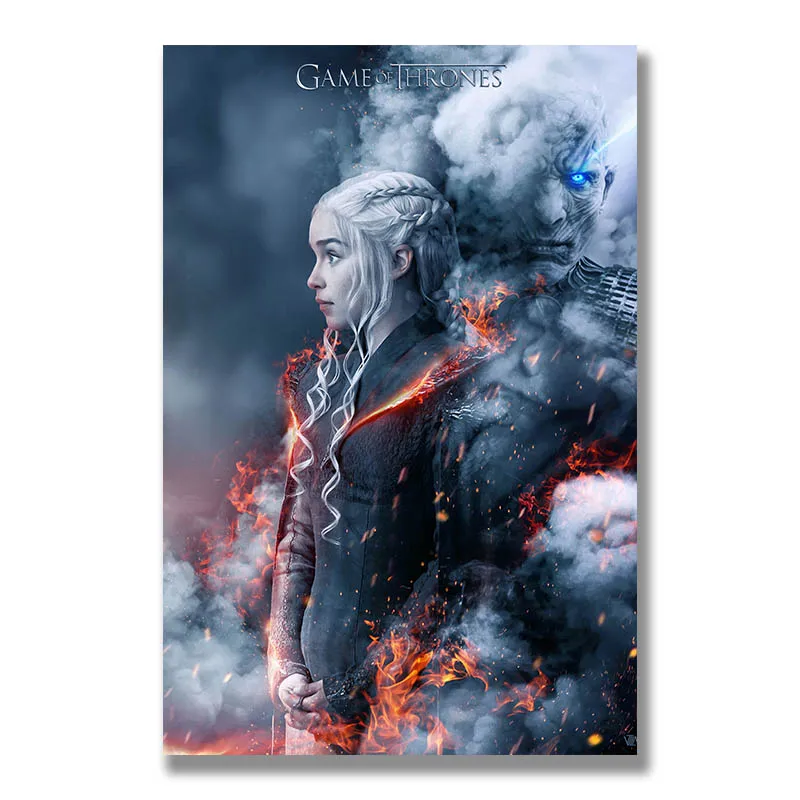 

Game of Thrones 8 Poster Wall Art Canvas Print Painting 30x45 50x75cm Decoration Picture Wallpaper Living Room Decor Daenerys