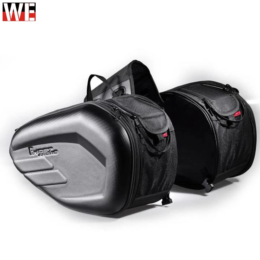 

58L Waterproof One Set Motorcycle Saddlebag Universal Moto Riding Knight Helmet Bag Tail Luggage Suitcase for Suzuki Kawasaki