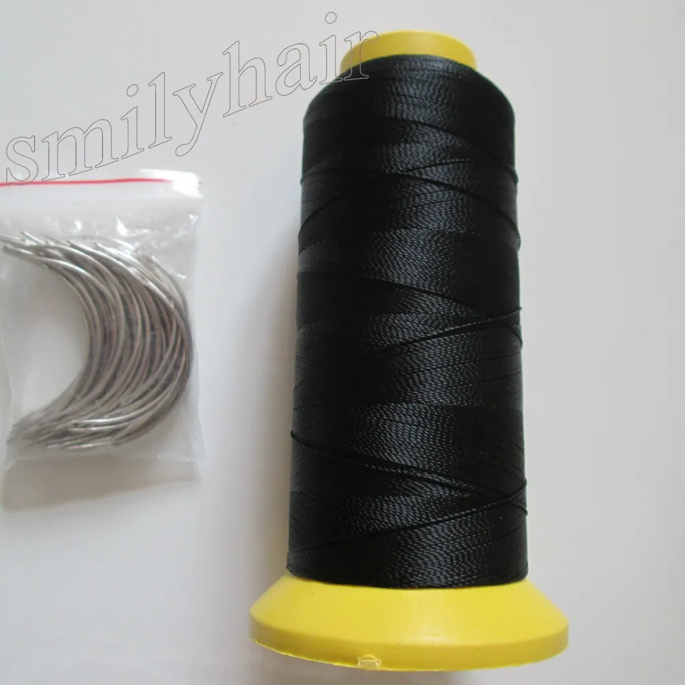 Free-shipping-50pcs-6-5cm-length-C-type-weaving-needles-Curved-needles-and-1-roll-Spools