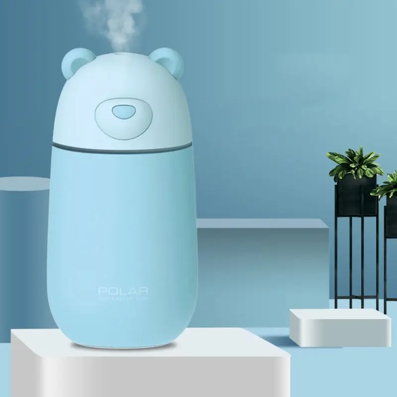 

3 in 1 USB Ultrasonic Cool Mist Humidifier LED Lighting Fan Car Vehicle Air Humidifier Ultra-Silence Mini Desk Vaporizer Purifi