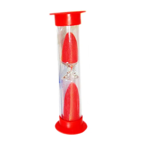 Lhbl 1 минуту милые пластиковые песочные часы красный