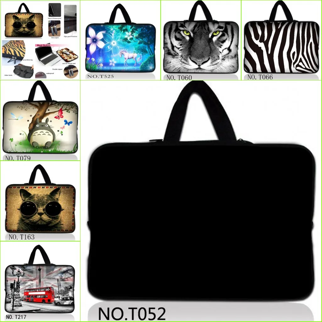 

HD custom printing waterproof laptop sleeve notebook bag +Hide Handle 10 10.1 11 12 13 14 15.6 17 inch for macbook air hp dell