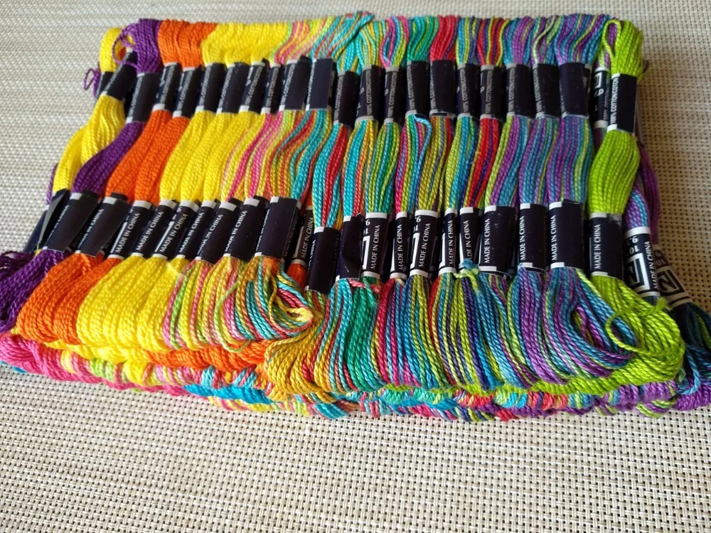 100 мотки галстук-краситель шнур для дружбы браслет вечерние плетение колеса внутри