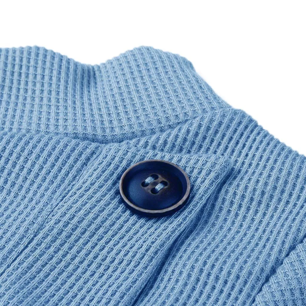 Женский вязаный свитер на пуговицах для беременных, топы с косой планкой, вязаный свитер