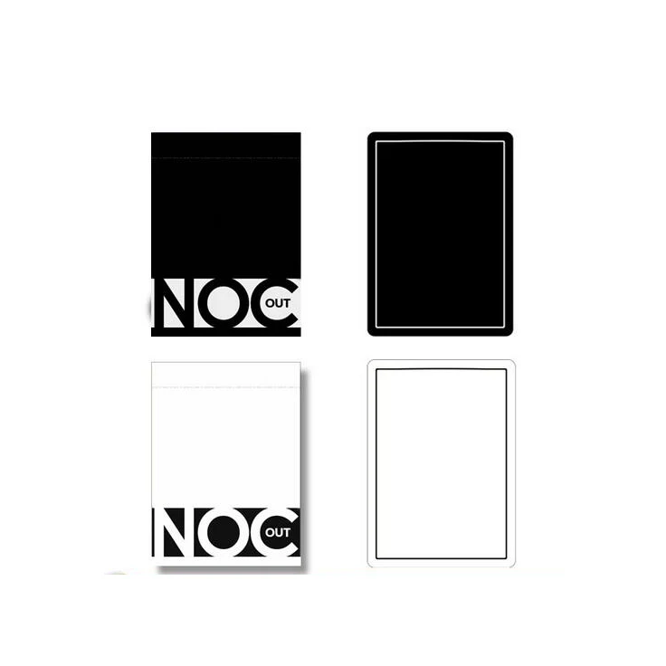 

1 Pcs NOC Out Black Or White Playing Cards Poker Size Deck USPCC HOPC Custom Limited Edition Magic Props Magia Tricks