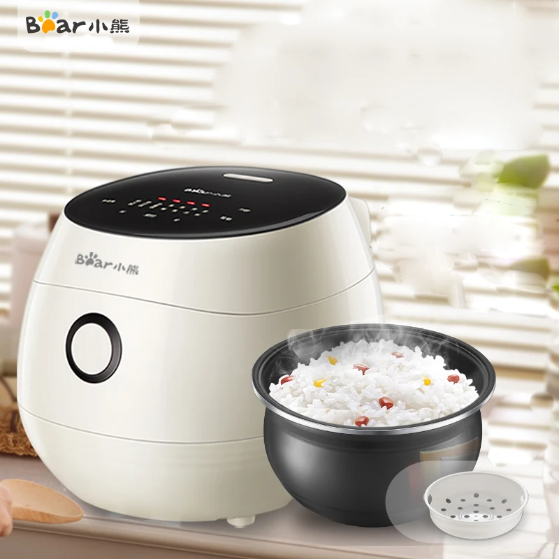 

Bear DFB-B30P1 Rice Cooker 3L Home Multifunction Intelligent Reservation Touch Operation 8 Big Smart Menu Firewood