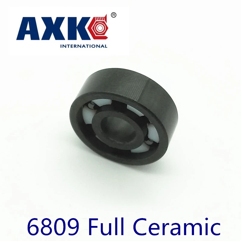 

Axk 6809 Full Ceramic Bearing ( 1 Pc ) 45*58*7 Mm Si3n4 Material 6809ce All Silicon Nitride Ceramic 6809 Ball Bearings