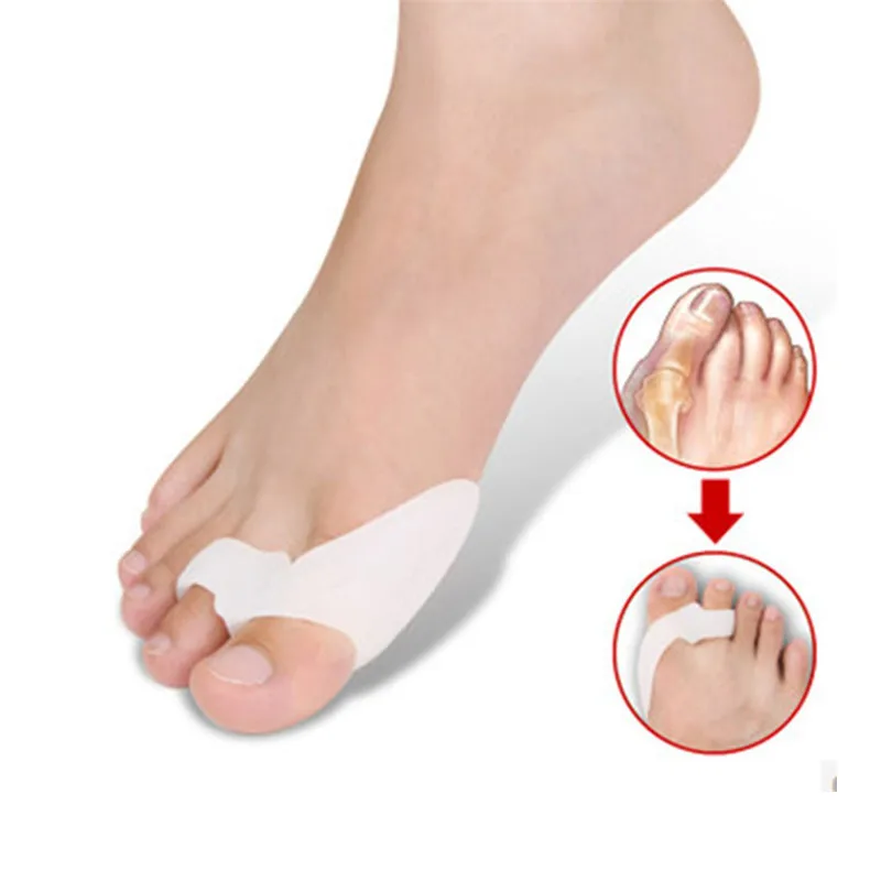 

1 Pair=2 Pcs Gel Silicone Bunion Corrector Big Toe Separators Straightener Spreader Foot Care Tool Hallux Valgus Pro massager