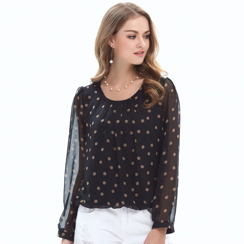 2019 Apring New Fashion Chiffon Blouses Women