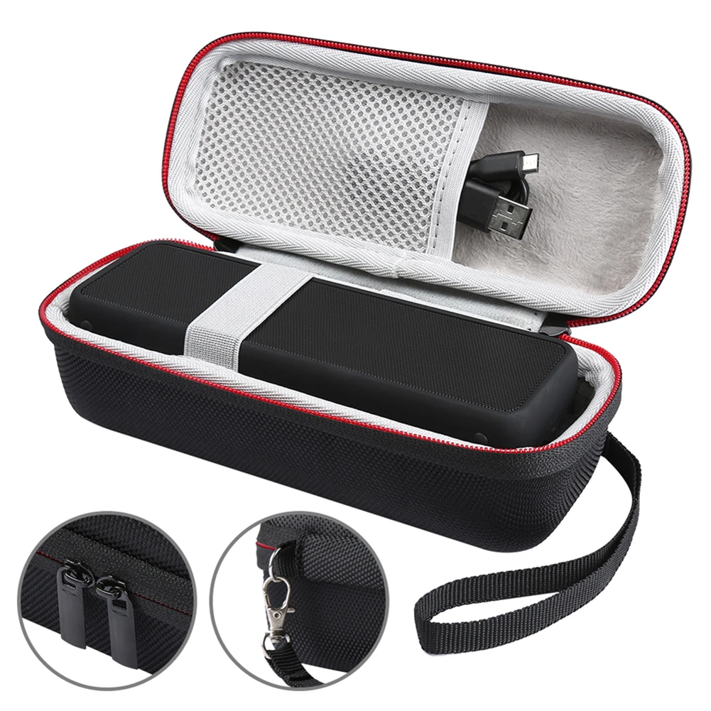 Speaker Case Carrying Portable Small EVA Anti Scratch Storage Zipper Closure Protective Lightweight Tote For Anker SoundCore 2