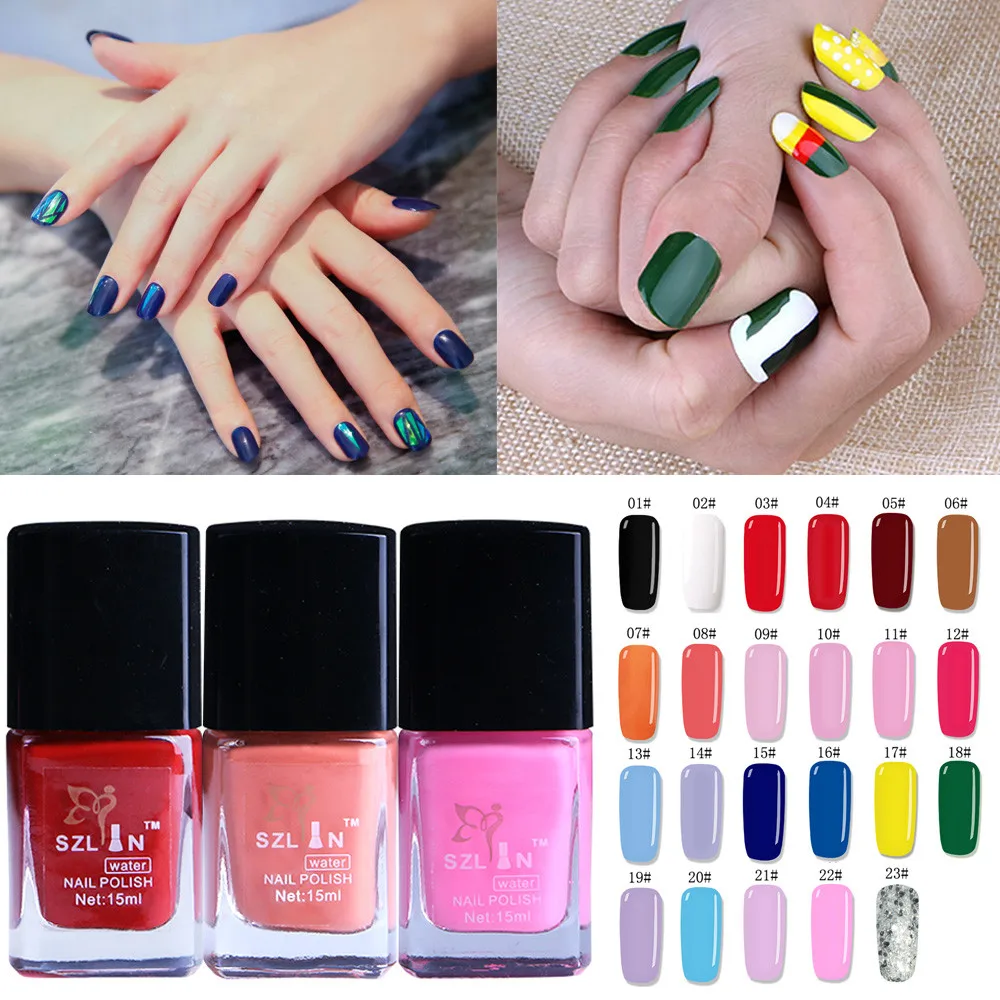 

1PC Peel Off Gel Nails Polish Color Changing Nail Art Cosmetic Polish 15ML color gel nail polish set manicure disinfection