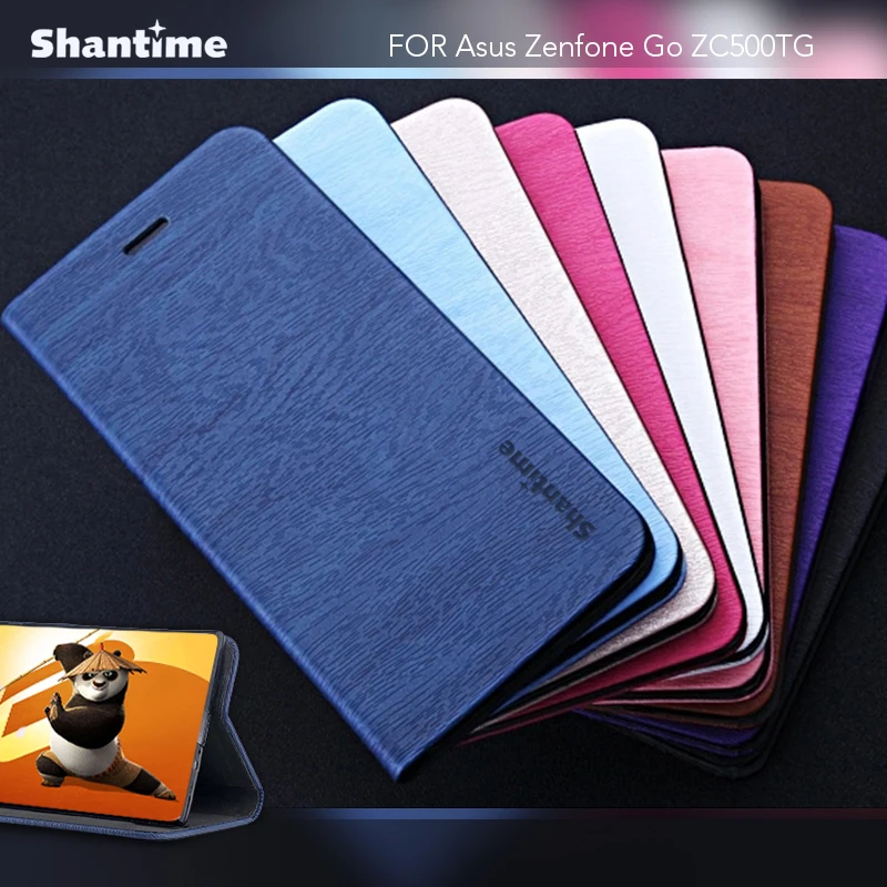 

Book Case For Asus Zenfone Go ZC500TG Flip Case Luxury Leather Phone Bag Case TPU Back Cover For Asus ZC500TG Business Case