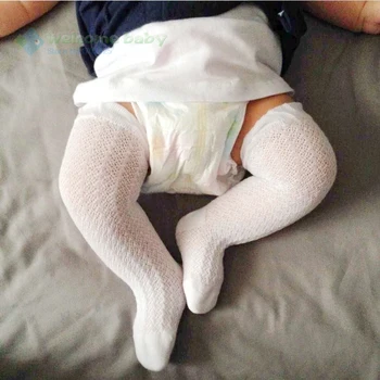 

Toddlers Baby Girls Boys knee high Socks leg warmers solid cotton good air permeability sock for newborns infantile 0-24months