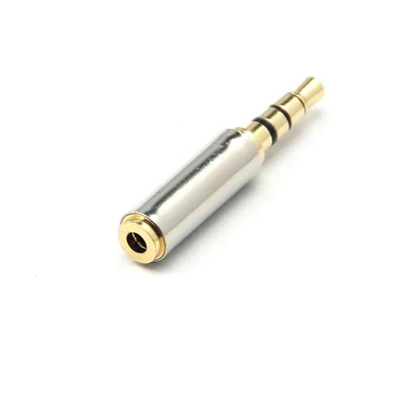 2 шт. 5 мм гнездо на 3 Мужской Аудио адаптер разъем металлический T235|female adapter|3.5 mm