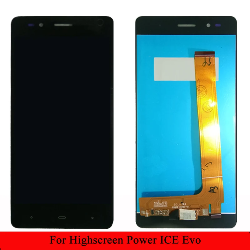 

For Highscreen Power ICE Evo LCD Display Touch Screen Digitizer Sensor Assembly Black White Gold Colors