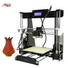 Anet A8 Atualizado Prusa i3 Kit DIY Impressora 3d 1 Ano de Garantia Contra Defeito De Fabricação de Alta Qualidade Acrílico Impressora 3d