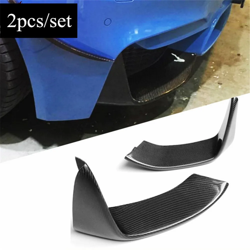 

Carbon Fiber Front Bumper Fog Light Fender Trim Corner Spoiler Splitter Cover For BMW M3 M4 F80 F82 F83 2014 2015 2016 2017