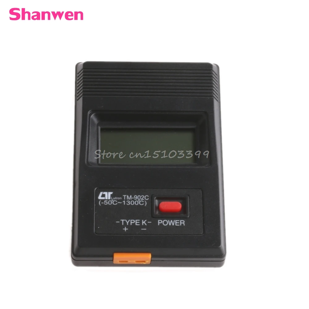 

TM-902C Digital LCD K Type Thermometer Single Input + Thermocouple Probe #G205M# Best Quality