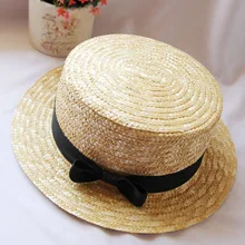 10 шт./лот 01806-beixing Лето кисточкой плоским бантом соломы, бумаги, Пляжная леди досуг cap Женщины fedoras шляпа