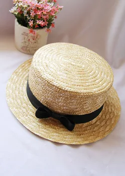 

10pcs/lot 01806-beixing summer Tassel flat bowknot straw paper beach lady leisure cap women fedoras hat wholesale