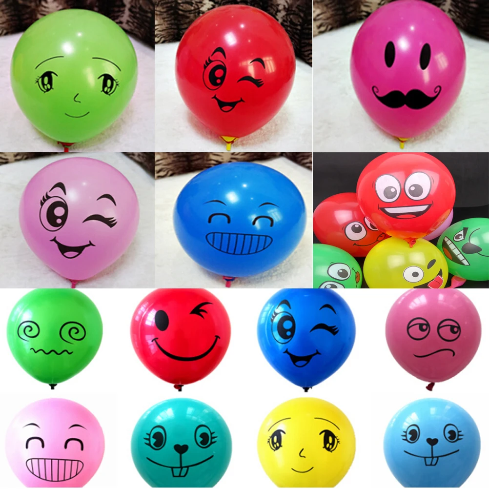 Aliexpress.com : Buy 10PCS inflatable balls multicolor cartoon face