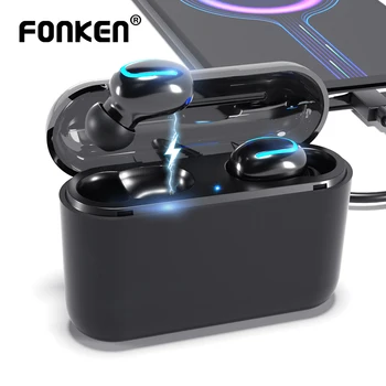 

FONKEN TWS Wireless earphone Bluetooth 5.0 Stereo Earphones Handsfree Earbuds In-ear headphone Power Bank Earpiece for phone