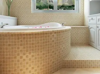 

Minimal Art Extra Thick Ceramics Mosaic Tile Bathroom Anti-skidding Floor Tile Bathtub Decoration Fireplace TV Backdrop Wall