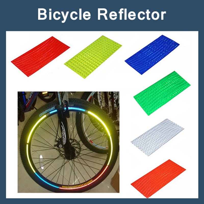

Change Bicycle Reflective Stickers Bike Wheel Rim Accessories Fluorescent Decal Reflection Plaster For Outdoor Cycling Sports