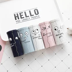 5PCS/lots New cartoon ins expression panties for women 100% cotton mid-rise women's cotton briefs women's underwear 5PCS/lots New cartoon ins expression panties for women 100% cotton mid-rise women's cotton briefs women's underwear