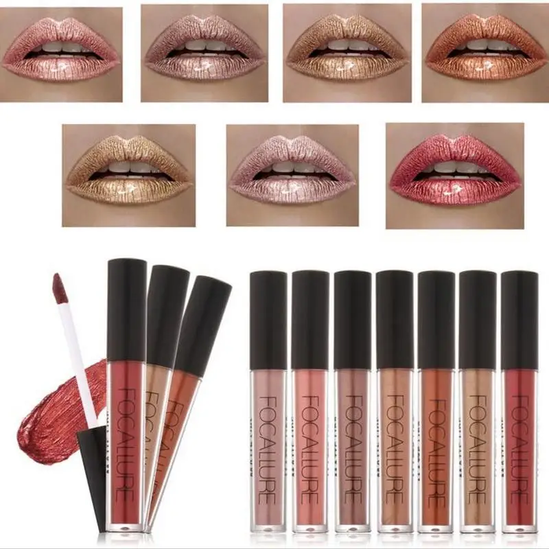 

FOCALLURE Liquid Lipstick Hot Sexy Colors Lip Paint Matte Lipstick Waterproof Long Lasting Lip Gloss Lip Kit