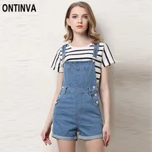 Винтажные хлопковые джинсовые короткие джинсовые комбинезоны с запонками, женские летние комбинезоны с подтяжками, женские повседневные модные комбинезоны с карманами