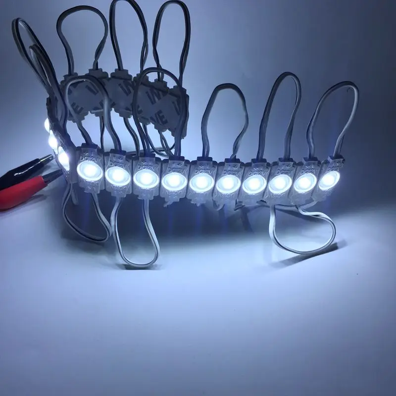 100pcs DC12V 0.5W 2835 high power slim small led module side light led lamp 1 injection len super bright outside backlight