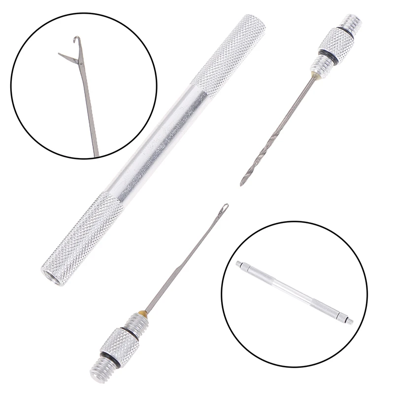 New 3-in-1 Carp Fishing Rigging Bait Needle Kit Tool Set Drill Stringer With Nonslip Aluminum Alloy Handle | Спорт и развлечения