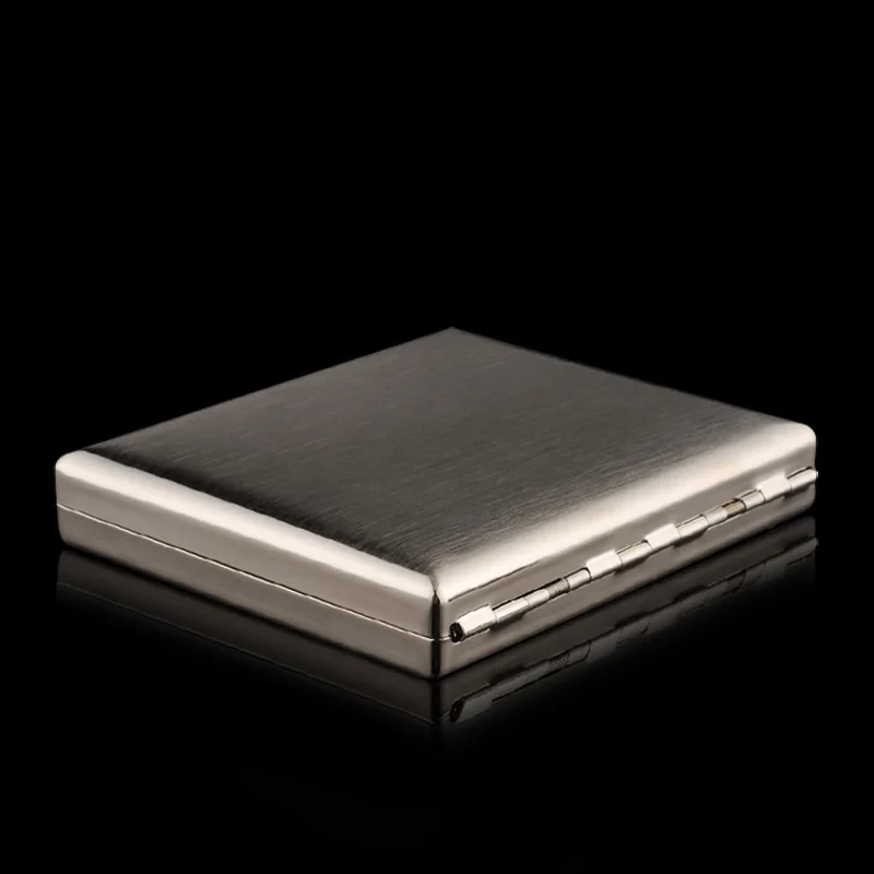  Big Contain Stainless Steel Cigarette Case 20 pieces Cigarette Holder Smoking Gadgets For Men Retro