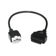 New OBD Adapter For Honda 5Pin OBD1 to OBD2 16Pin Female Diagnostic Connector For Honda 5 Pin OBD II Extension Cable