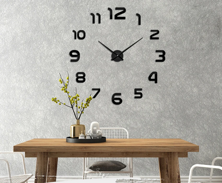 Reloj-pared большие настенные часы современный дизайн Зеркальная ...