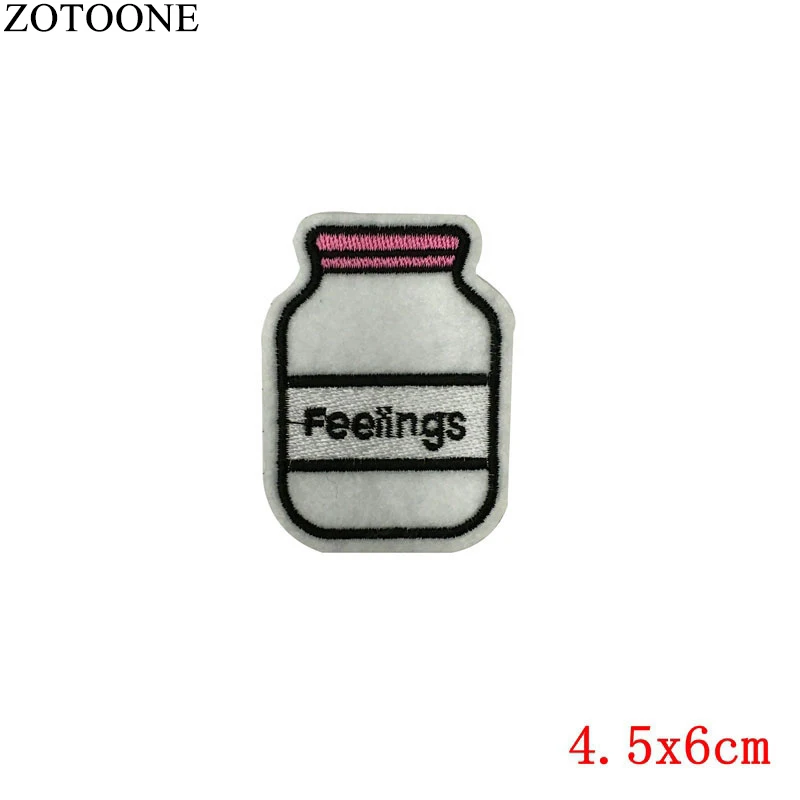 ZOTOONE Кот Алмазное сердце нашивка ПРИШИТАЯ наклейка дешевая вышитая буква нашивка Железная на нашивках для одежды Parches Para La Ropa C - Цвет: PE0266