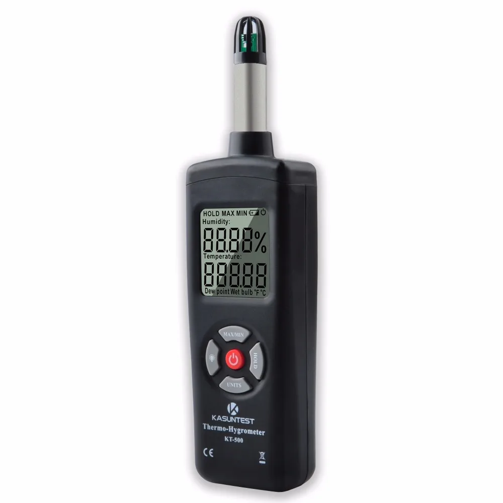 KASUNTEST KT-500 цифровой Термогигрометр температуры и влажности метр/w точки росы