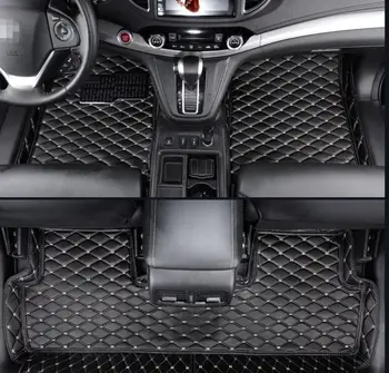 

fiber leather car interior styling car interior floor mat for honda crv cr-v 2001-2020 accessories
